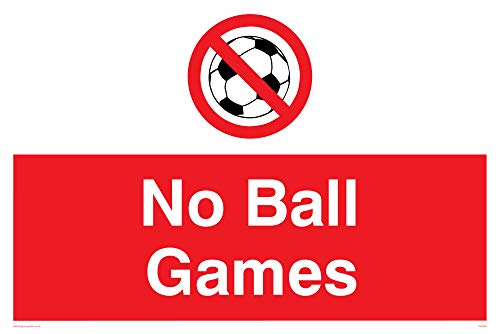 Viking Schilder pv5245-a4l-v "No Ball Games" Zeichen, Vinyl, 200 mm H x 300 mm W von Viking Signs