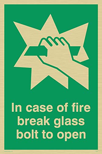 Viking Schilder sa405-a6p-gv "in Fall von Fire Break Glass Dorn zu öffnen"-Zeichen, gold Vinyl, 150 mm H x 100 mm W Viking Schilder sa405-a6p-gv "in Fall von Fire Break Glass Dorn zu öffnen"-Zeichen, gold Vinyl, 150 mm H x 100 mm W von Viking Signs