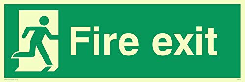 Viking Schilder sb419-l62-pv links keine Pfeil "FIRE EXIT Schild, nachleuchtend Aufkleber, 200 Mm H x 600 mm W Viking Schilder sb419-l62-pv links keine Pfeil "FIRE EXIT Schild, nachleuchtend Aufkleber, 200 Mm H x 600 mm W von Viking Signs