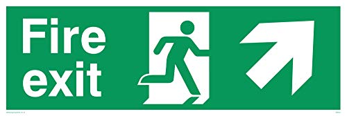 Viking Schilder sb425-l31–1 m rechts bis Pfeil "FIRE EXIT Schild, 1 mm halbstarr Kunststoff, 100 mm H x 300 mm W Viking Schilder sb425-l31–1 m rechts bis Pfeil "FIRE EXIT Schild, 1 mm halbstarr Kunststoff, 100 mm H x 300 mm W von Viking Signs
