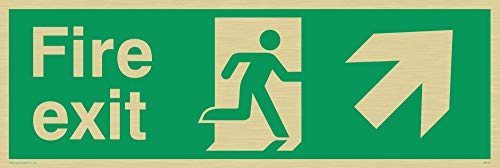 Viking Schilder sb425-l31-g rechts bis Pfeil "FIRE EXIT Schild, starr gold Kunststoff, 100 mm H x 300 mm W Viking Schilder sb425-l31-g rechts bis Pfeil "FIRE EXIT Schild, starr gold Kunststoff, 100 mm H x 300 mm W von Viking Signs