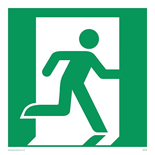 Viking Schilder sb448-s15-v rechts Running Man Nur Symbol Zeichen, Vinyl, 150 mm H x 150 mm W von Viking Signs