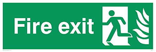 Viking Schilder sg707-l62-v "FIRE EXIT Running Man links Zeichen, Vinyl, 200 mm H x 600 mm W Viking Schilder sg707-l62-v "FIRE EXIT Running Man links Zeichen, Vinyl, 200 mm H x 600 mm W von Viking Signs