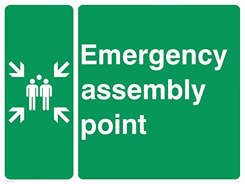 Viking Schilder sy474-a3l-v "Emergency Assembly Point Schild, Vinyl, 300 mm H x 400 mm W Viking Schilder sy474-a3l-v "Emergency Assembly Point Schild, Vinyl, 300 mm H x 400 mm W von Viking Signs