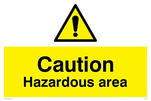 Viking Schilder wc492-a2l-ac "Caution Gefährliche Bereich" Schild aus Aluminium, Composite, 400 mm H x 600 mm W von Viking Signs