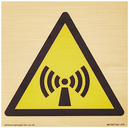 W005 Warnung: Nicht-ionisierende Strahlung Schild – 100 x 100 mm – S10 von Viking Signs