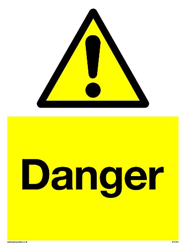Warnschild"Danger", 150 x 200 mm, A5P, 5 Stück von Viking Signs
