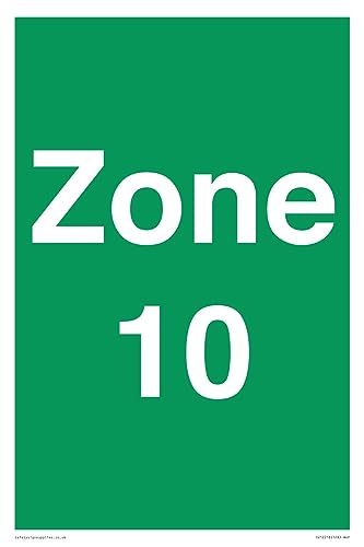 Zone 10 Schild – 200 x 300 mm – A4P von Viking Signs