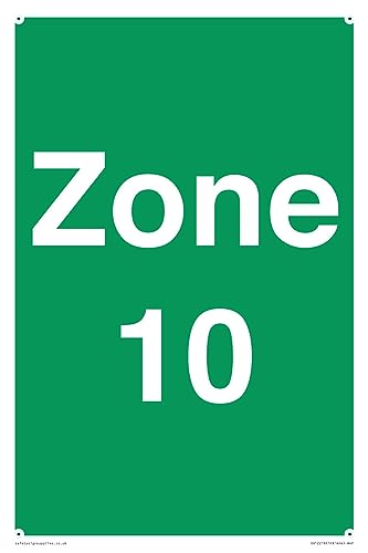 Zone 10 Schild – 200 x 300 mm – A4P von Viking Signs