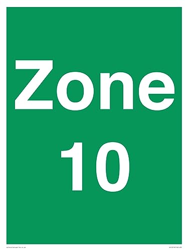 Zone 10 Schild – 300 x 400 mm – A3P von Viking Signs