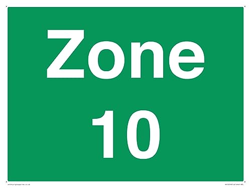 Zone 10 Schild – 400 x 300 mm – A3L von Viking Signs