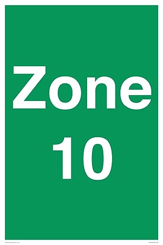Zone 10 Schild – 400 x 600 mm – A2P von Viking Signs