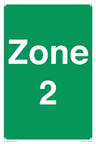 Zone 2 Schild – 200 x 300 mm – A4P von Viking Signs
