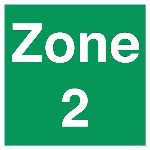 Zone 2 Schild – 400 x 400 mm – S40 von Viking Signs