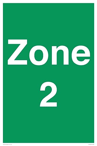 Zone 2 Schild – 400 x 600 mm – A2P von Viking Signs
