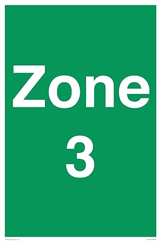 Zone 3 Schild – 400 x 600 mm – A2P von Viking Signs