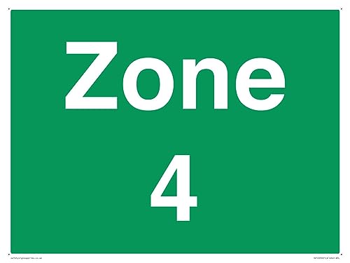 Zone 4 Schild – 400 x 300 mm – A3L von Viking Signs