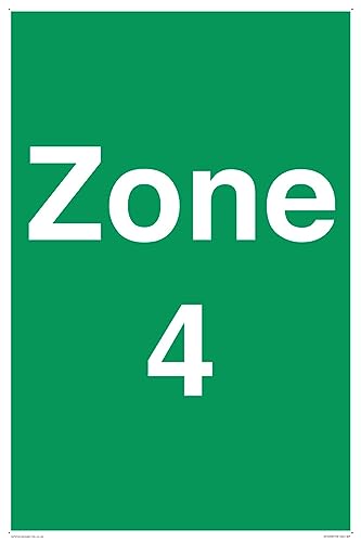 Zone 4 Schild – 400 x 600 mm – A2P von Viking Signs