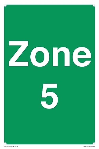 Zone 5 Schild – 200 x 300 mm – A4P von Viking Signs