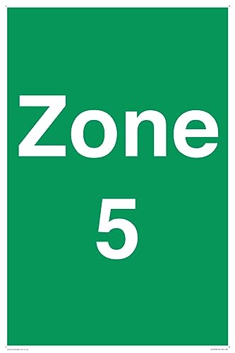 Zone 5 Schild – 400 x 600 mm – A2P von Viking Signs
