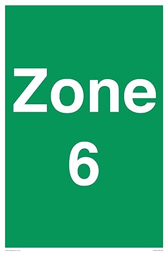 Zone 6 Schild – 400 x 600 mm – A2P von Viking Signs