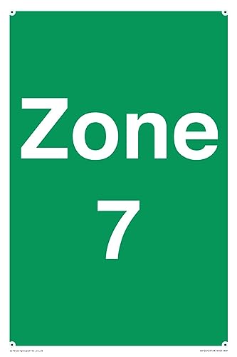 Zone 7 Schild – 200 x 300 mm – A4P von Viking Signs