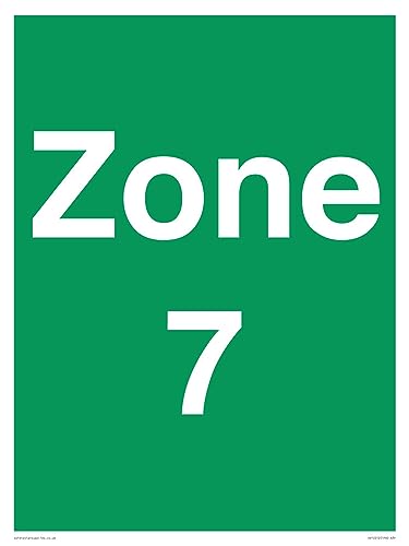 Zone 7 Schild – 300 x 400 mm – A3P von Viking Signs