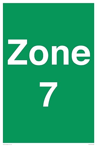 Zone 7 Schild – 400 x 600 mm – A2P von Viking Signs