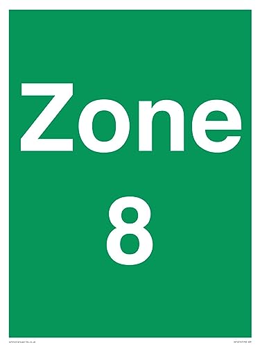 Zone 8 Schild – 300 x 400 mm – A3P von Viking Signs