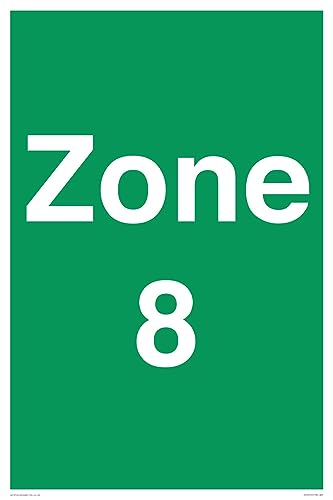 Zone 8 Schild – 400 x 600 mm – A2P von Viking Signs