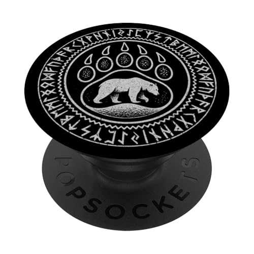 Berserker Bär Bärentatze Runenkreis Wilder Bär Wikinger PopSockets Klebender PopGrip Berserker Bär Bärentatze Runenkreis Wilder Bär Wikinger PopSockets Klebender PopGrip von Viking Valhalla Krieger Normanne Runenkreis Götter