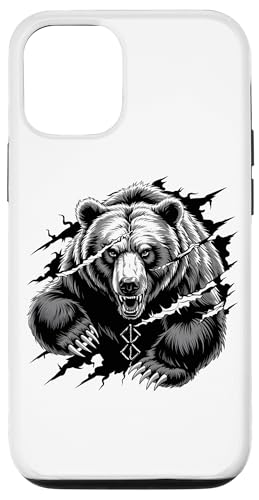 Berserker Bär Braunbär Berserk-Rune Runen Symbol Wikinger Hülle für iPhone 12/12 Pro von Viking Valhalla Krieger Normanne Runenkreis Götter