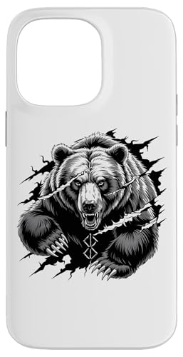 Berserker Bär Braunbär Berserk-Rune Runen Symbol Wikinger Hülle für iPhone 14 Pro Max von Viking Valhalla Krieger Normanne Runenkreis Götter