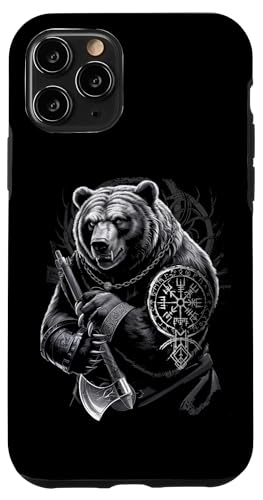 Berserker Bär Odin Vegvisir Nordischer Kompass Wikinger Hülle für iPhone 11 Pro von Viking Valhalla Krieger Normanne Runenkreis Götter