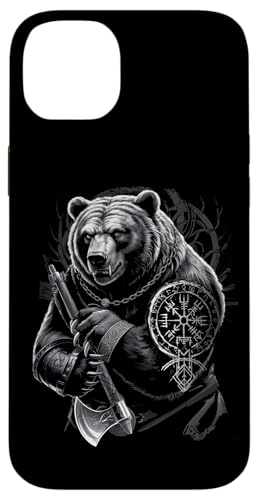 Berserker Bär Odin Vegvisir Nordischer Kompass Wikinger Hülle für iPhone 14 Plus von Viking Valhalla Krieger Normanne Runenkreis Götter