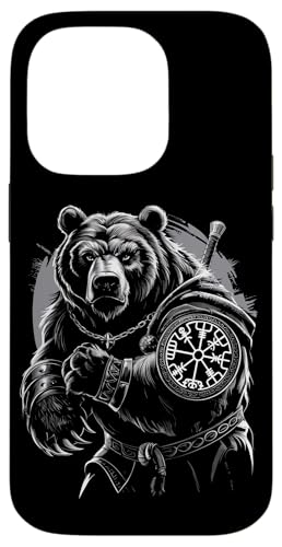 Berserker Bär Odin Vegvisir Nordischer Kompass Wikinger Hülle für iPhone 14 Pro von Viking Valhalla Krieger Normanne Runenkreis Götter