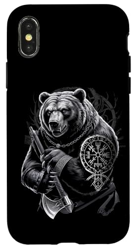 Berserker Bär Odin Vegvisir Nordischer Kompass Wikinger Hülle für iPhone X/XS Berserker Bär Odin Vegvisir Nordischer Kompass Wikinger Hülle für iPhone X/XS von Viking Valhalla Krieger Normanne Runenkreis Götter