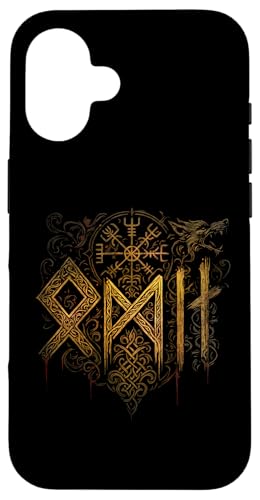 Odin Schrift Walhalla Fenrir Wolf Vegvisir Symbol Wikinger Hülle für iPhone 16 von Viking Valhalla Krieger Normanne Runenkreis Götter