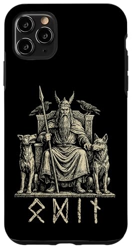 Odin Wölfe Raben Odins Wotan Nordischer Wikinger Gott Viking Hülle für iPhone 11 Pro Max von Viking Valhalla Krieger Normanne Runenkreis Götter