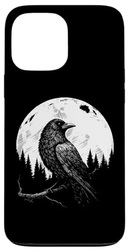 Rabe vor Vollmond Odins Rabe Nordische Mythologie Wikinger Hülle für iPhone 13 Pro Max von Viking Valhalla Krieger Normanne Runenkreis Götter