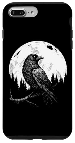 Rabe vor Vollmond Odins Rabe Nordische Mythologie Wikinger Hülle für iPhone 7 Plus/8 Plus von Viking Valhalla Krieger Normanne Runenkreis Götter
