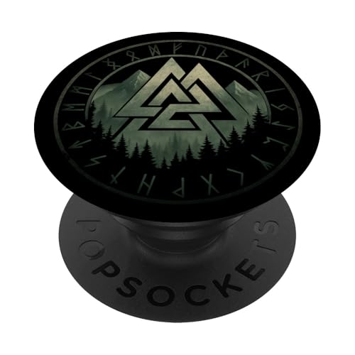 Valknut Symbol Wotansknoten nordische Mythologie Wikinger PopSockets Klebender PopGrip Valknut Symbol Wotansknoten nordische Mythologie Wikinger PopSockets Klebender PopGrip von Viking Valhalla Krieger Normanne Runenkreis Götter