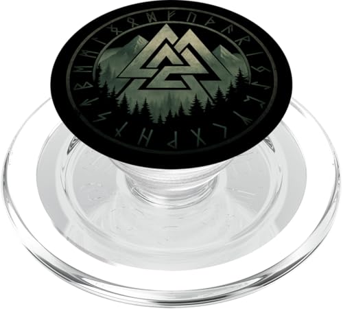 Valknut Symbol Wotansknoten nordische Mythologie Wikinger PopSockets PopGrip für MagSafe Valknut Symbol Wotansknoten nordische Mythologie Wikinger PopSockets PopGrip für MagSafe von Viking Valhalla Krieger Normanne Runenkreis Götter