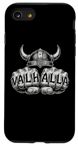 Walhalla Faust Valknut Symbol nordische Mythologie Wikinger Hülle für iPhone SE (2020) / 7 / 8 von Viking Valhalla Krieger Normanne Runenkreis Götter