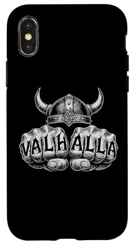 Walhalla Faust Valknut Symbol nordische Mythologie Wikinger Hülle für iPhone X/XS von Viking Valhalla Krieger Normanne Runenkreis Götter