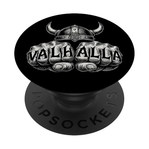 Walhalla Faust Valknut Symbol nordische Mythologie Wikinger PopSockets Klebender PopGrip Walhalla Faust Valknut Symbol nordische Mythologie Wikinger PopSockets Klebender PopGrip von Viking Valhalla Krieger Normanne Runenkreis Götter