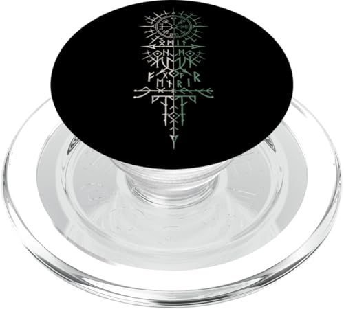 Walhalla Odin Fenrir Runen Nordischer Kompass Wikinger PopSockets PopGrip für MagSafe Walhalla Odin Fenrir Runen Nordischer Kompass Wikinger PopSockets PopGrip für MagSafe von Viking Valhalla Krieger Normanne Runenkreis Götter
