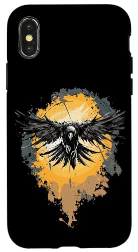 Walhalla Rabe Raben Odins Nordische Mythologie Wikinger Hülle für iPhone X/XS Walhalla Rabe Raben Odins Nordische Mythologie Wikinger Hülle für iPhone X/XS von Viking Valhalla Krieger Normanne Runenkreis Götter