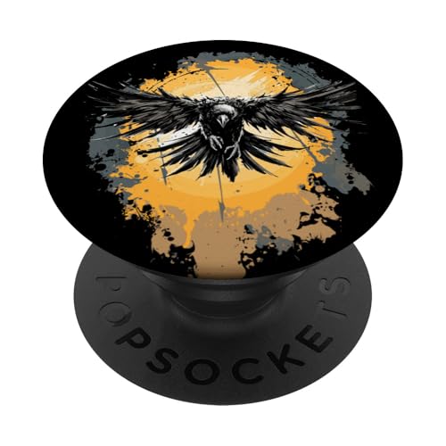 Walhalla Rabe Raben Odins Nordische Mythologie Wikinger PopSockets Klebender PopGrip Walhalla Rabe Raben Odins Nordische Mythologie Wikinger PopSockets Klebender PopGrip von Viking Valhalla Krieger Normanne Runenkreis Götter