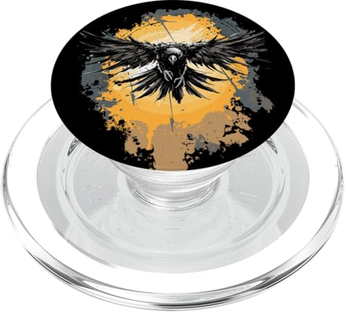 Walhalla Rabe Raben Odins Nordische Mythologie Wikinger PopSockets PopGrip für MagSafe von Viking Valhalla Krieger Normanne Runenkreis Götter